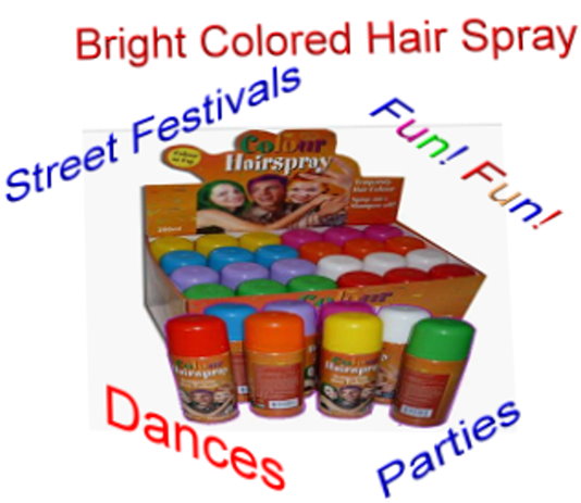 Bright Color HAIR Spray  *SPECIAL $1.20